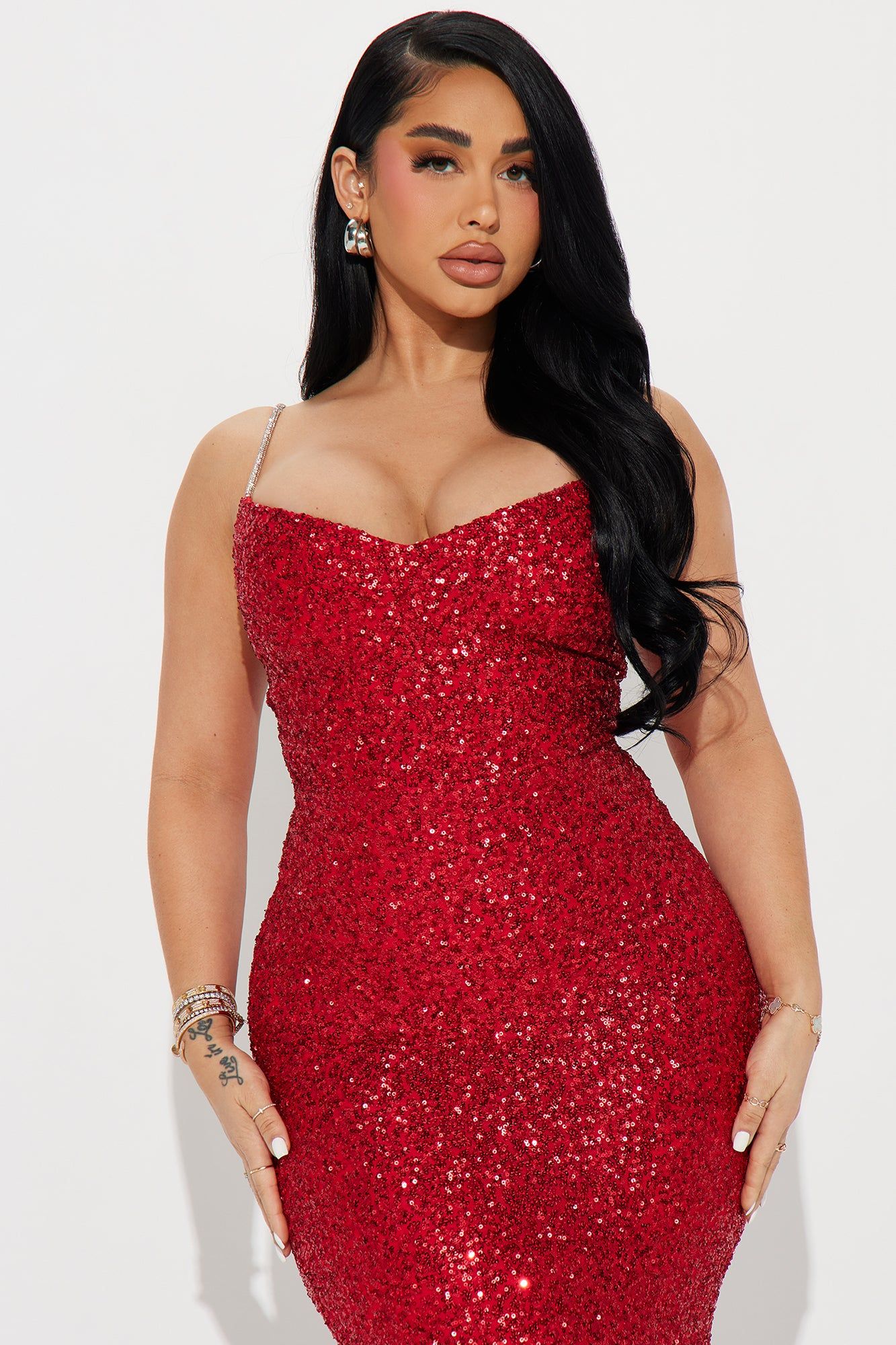 Jessica Sequin Gown - Red sold by Fashion Nova product image thumbnail 2