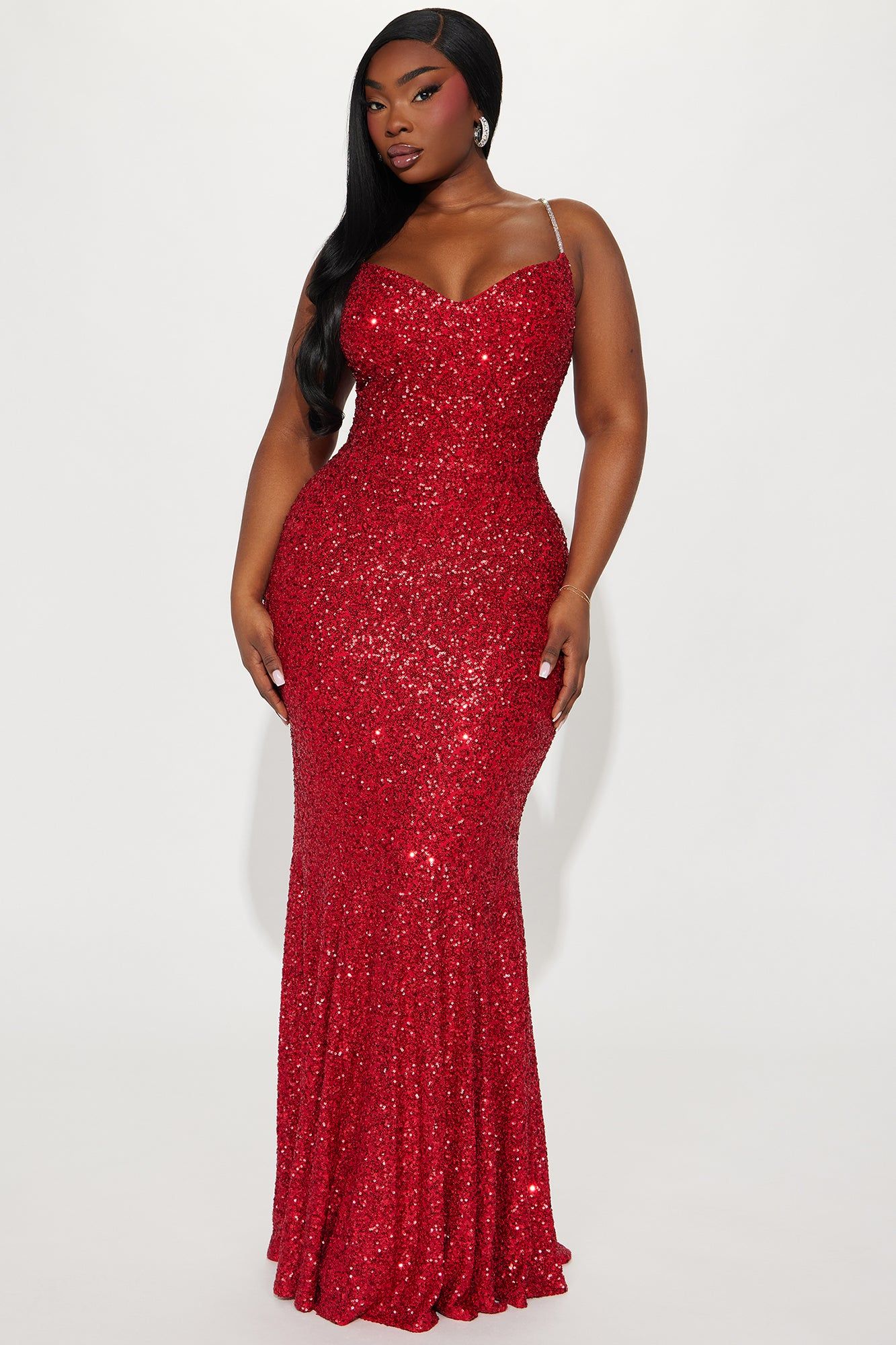 Jessica Sequin Gown - Red sold by Fashion Nova product image thumbnail 4