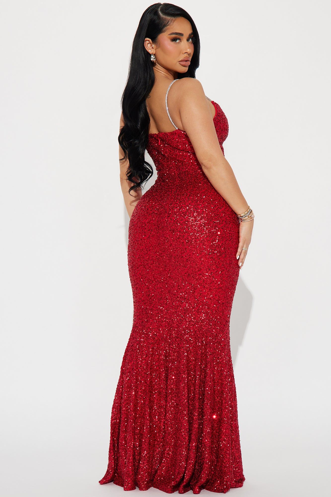 Jessica Sequin Gown - Red sold by Fashion Nova product image thumbnail 3