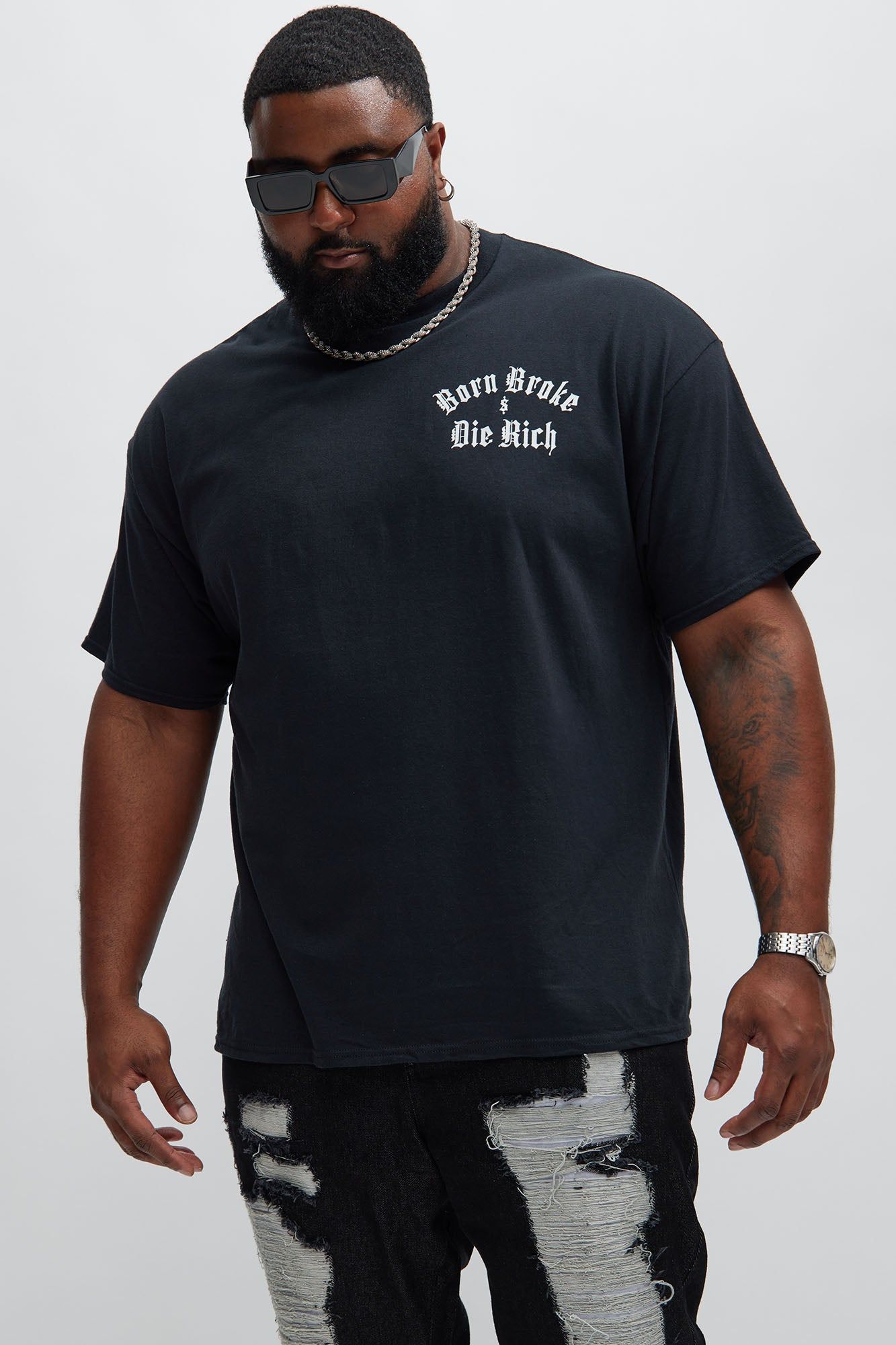 Die Rich Short Sleeve Tee - Black sold by Fashion Nova product image thumbnail 5