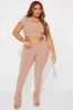 Adeline Embellished Rose Pant Set - Black sold by Fashion Nova