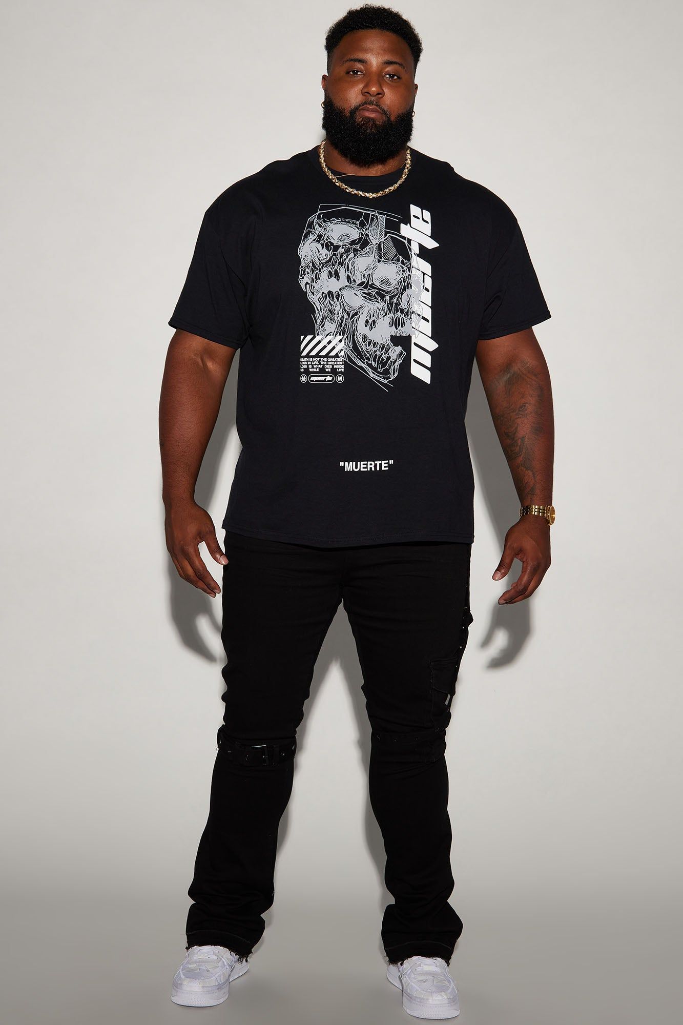 Strap Me Up Stacked Skinny Flare Jeans - Black sold by Fashion Nova product image thumbnail 2