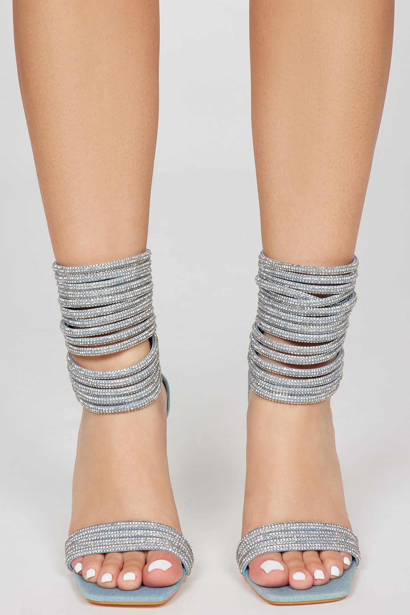 Kandi Embellished Heels - Denim sold by Fashion Nova product image thumbnail 2