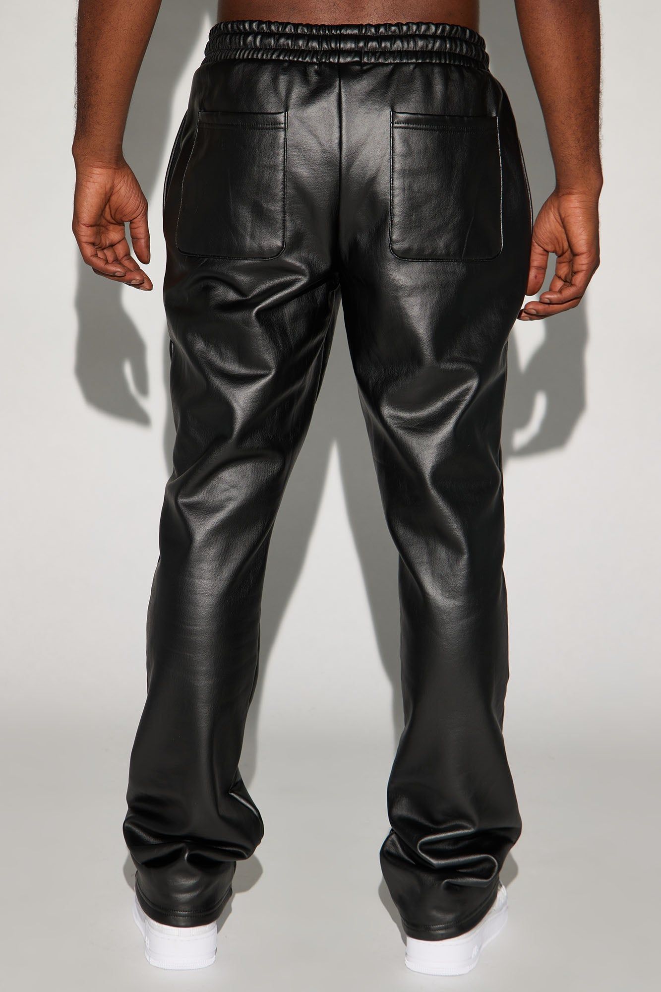 Tyson Waxed Fleece Flare Sweatpants - Black sold by Fashion Nova product image thumbnail 5