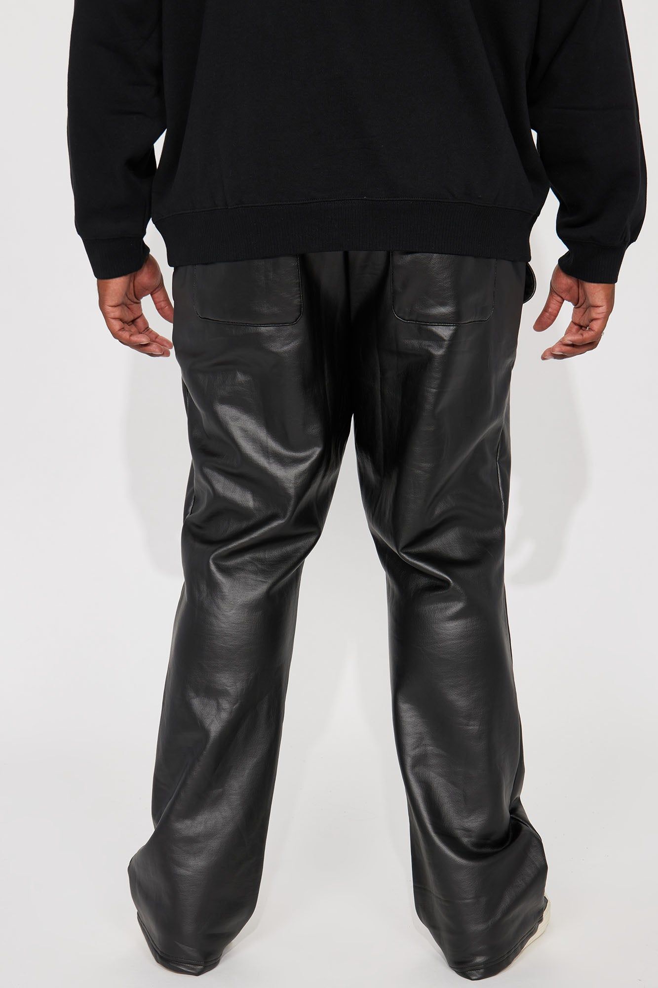Tyson Waxed Fleece Flare Sweatpants - Black sold by Fashion Nova product image thumbnail 7
