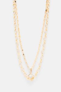 Rugged Gem Necklace Set - Gold sold by Fashion Nova