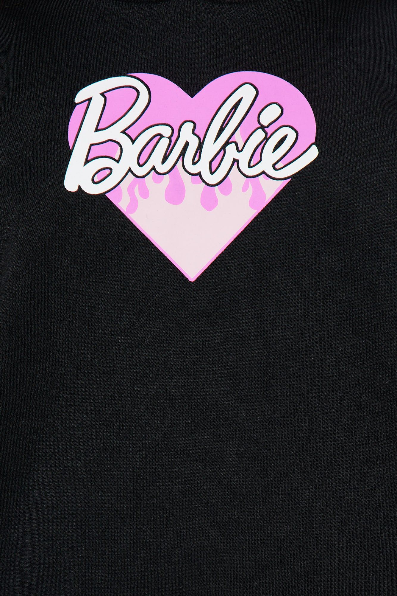 Mini Playing Heart To Get Barbie Hoodie - Black sold by Fashion Nova product image thumbnail 3