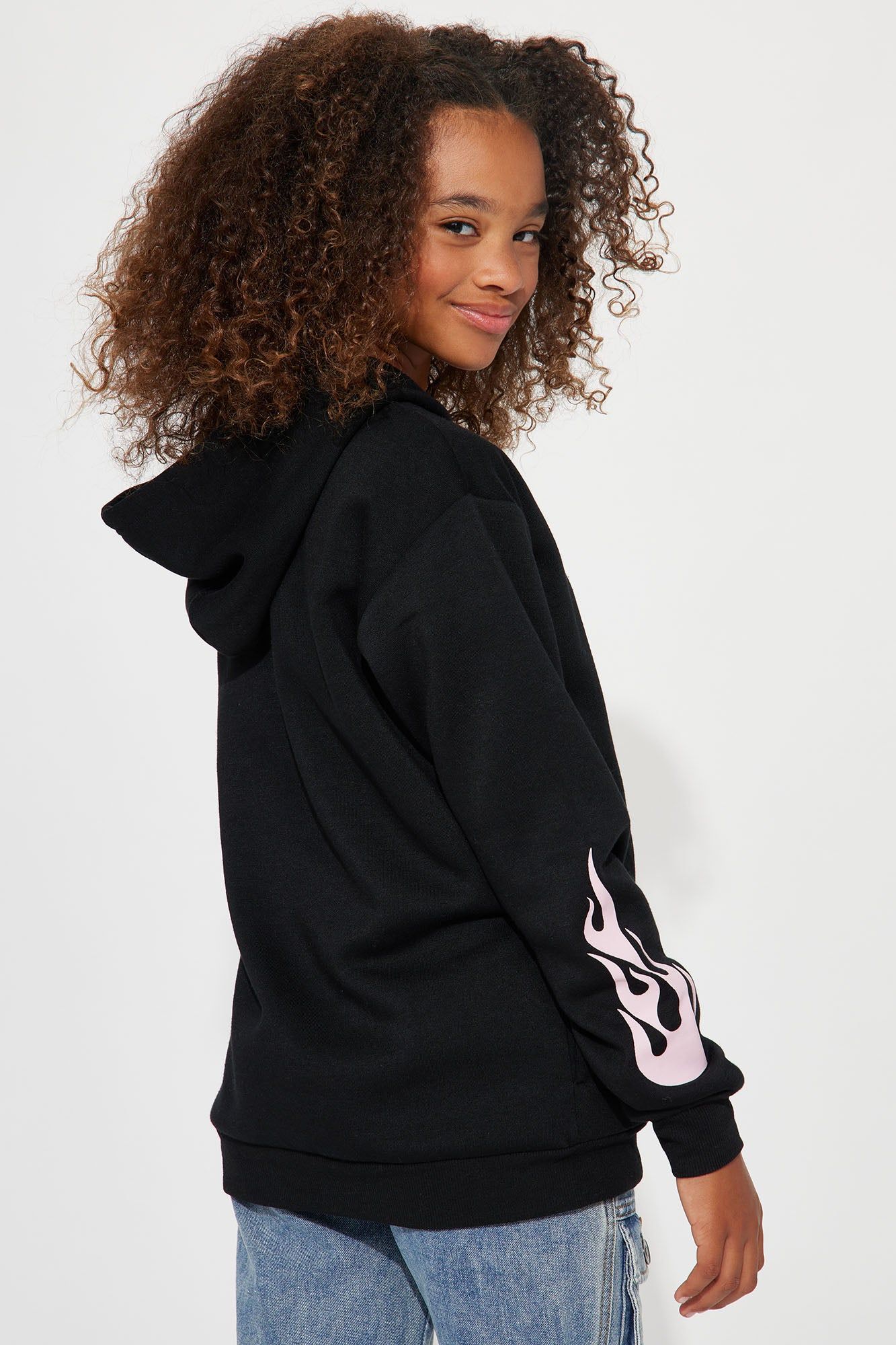 Mini Playing Heart To Get Barbie Hoodie - Black sold by Fashion Nova product image thumbnail 4