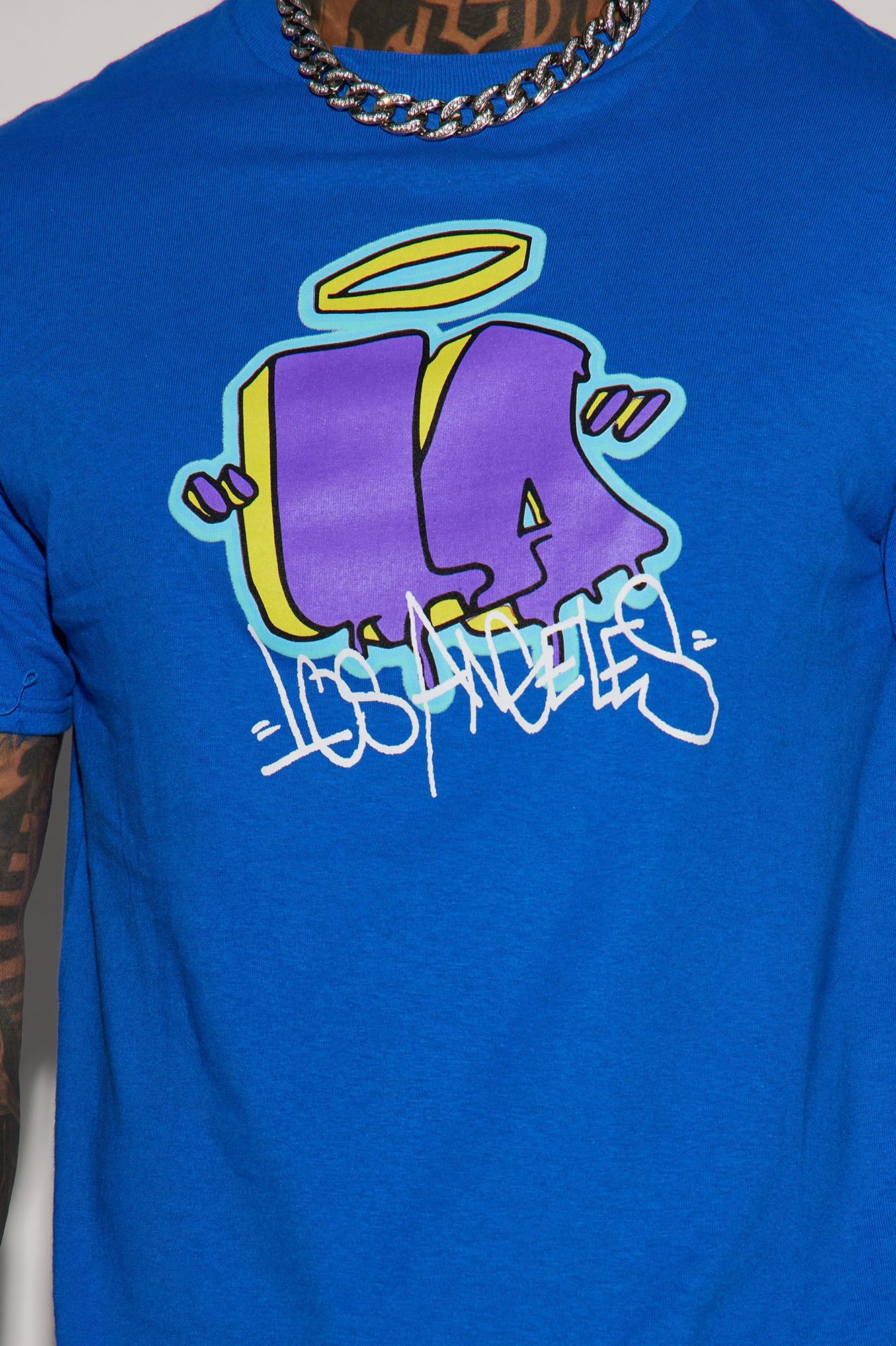 Royal LA Short Sleeve Tee - Royal sold by Fashion Nova product image thumbnail 3