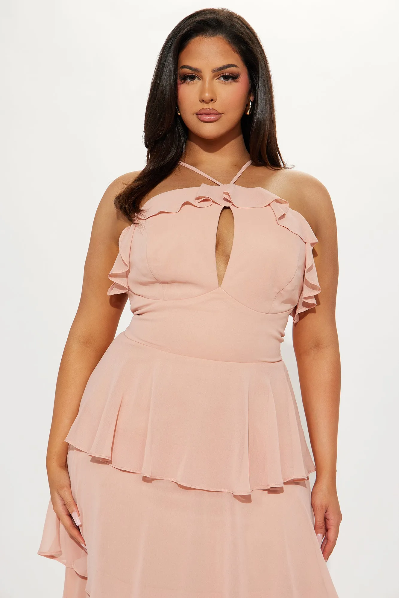 Tabitha Chiffon Maxi Dress - Peach sold by Fashion Nova product image thumbnail 5