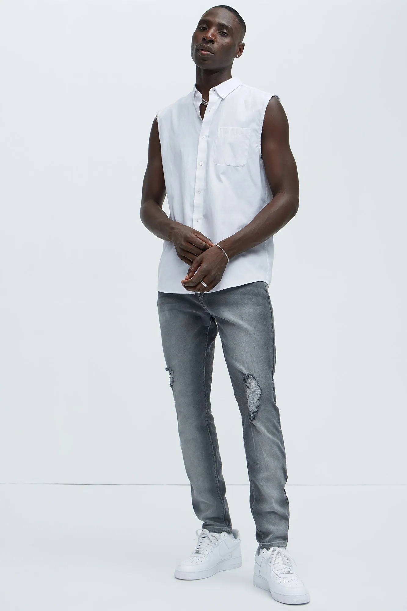 Take No L's Skinny Jean - Grey sold by Fashion Nova product image thumbnail 2