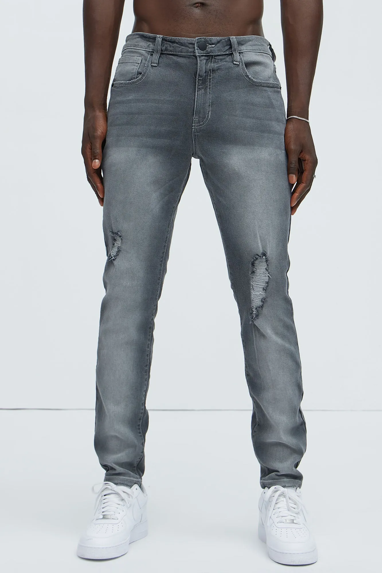 Take No L's Skinny Jean - Grey sold by Fashion Nova product image thumbnail 3
