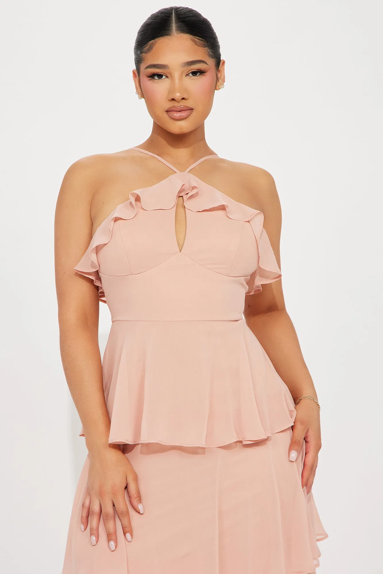 Tabitha Chiffon Maxi Dress - Peach sold by Fashion Nova product image thumbnail 2