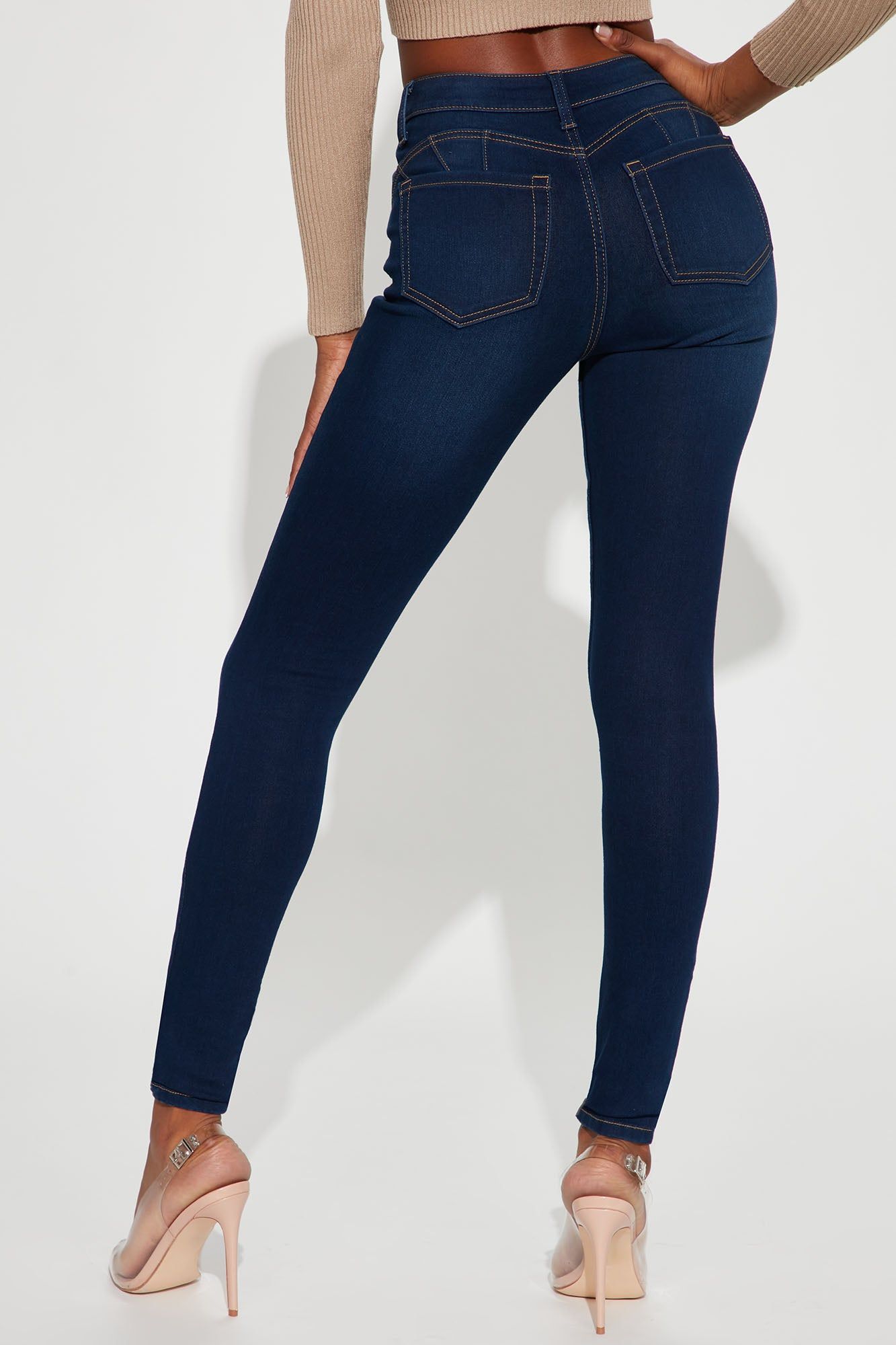 Tall Alexa High Rise Booty Lifter Skinny Jeans - Dark Denim sold by Fashion Nova product image thumbnail 3