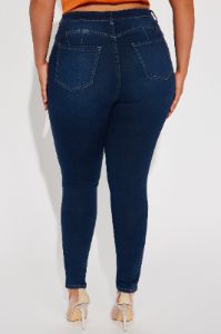 Tall Alexa High Rise Booty Lifter Skinny Jeans - Dark Denim sold by Fashion Nova