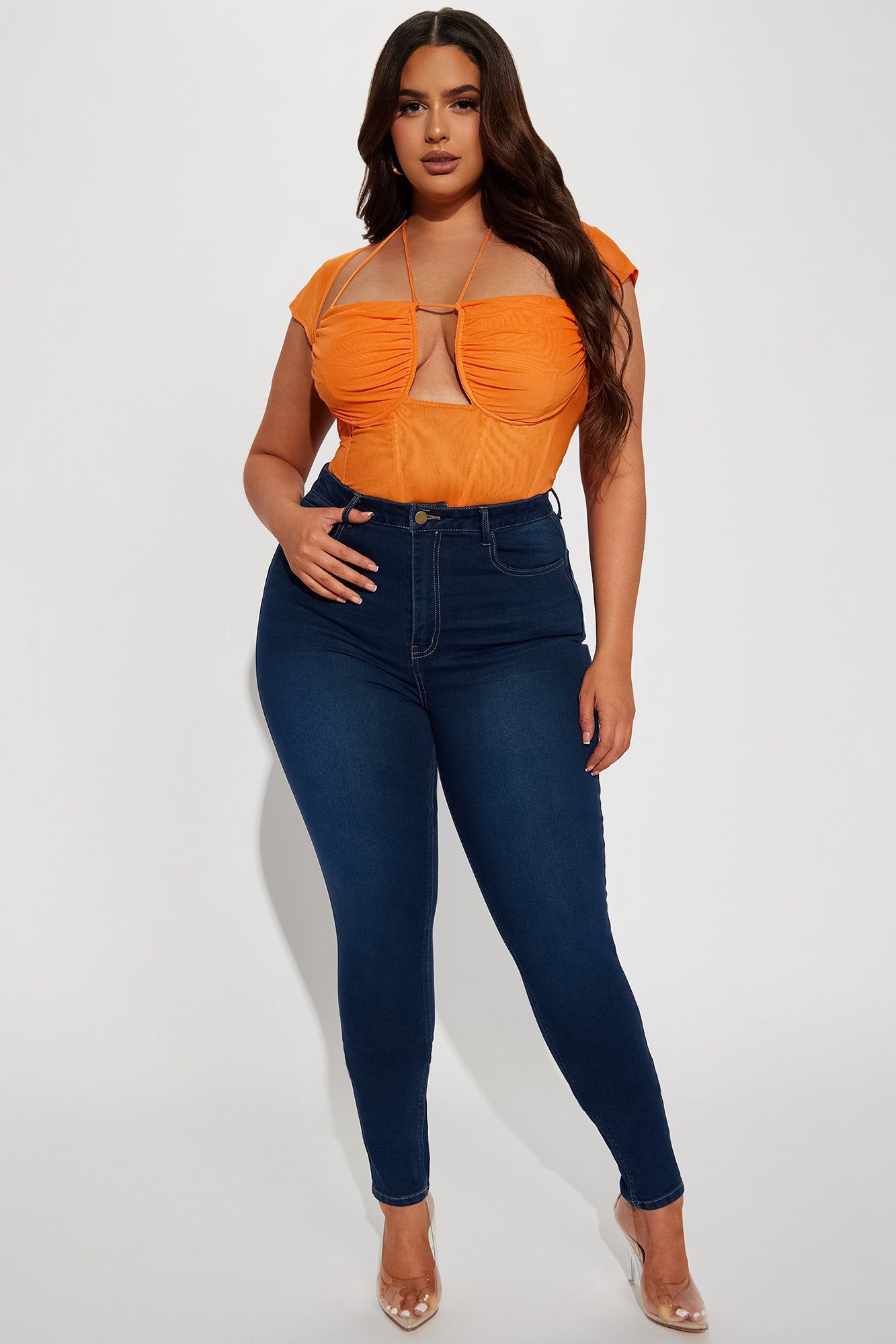 Tall Alexa High Rise Booty Lifter Skinny Jeans - Dark Denim sold by Fashion Nova product image thumbnail 4