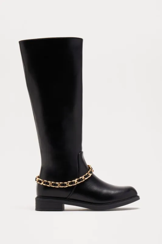 Valerie Knee High Boots - Black sold by Fashion Nova