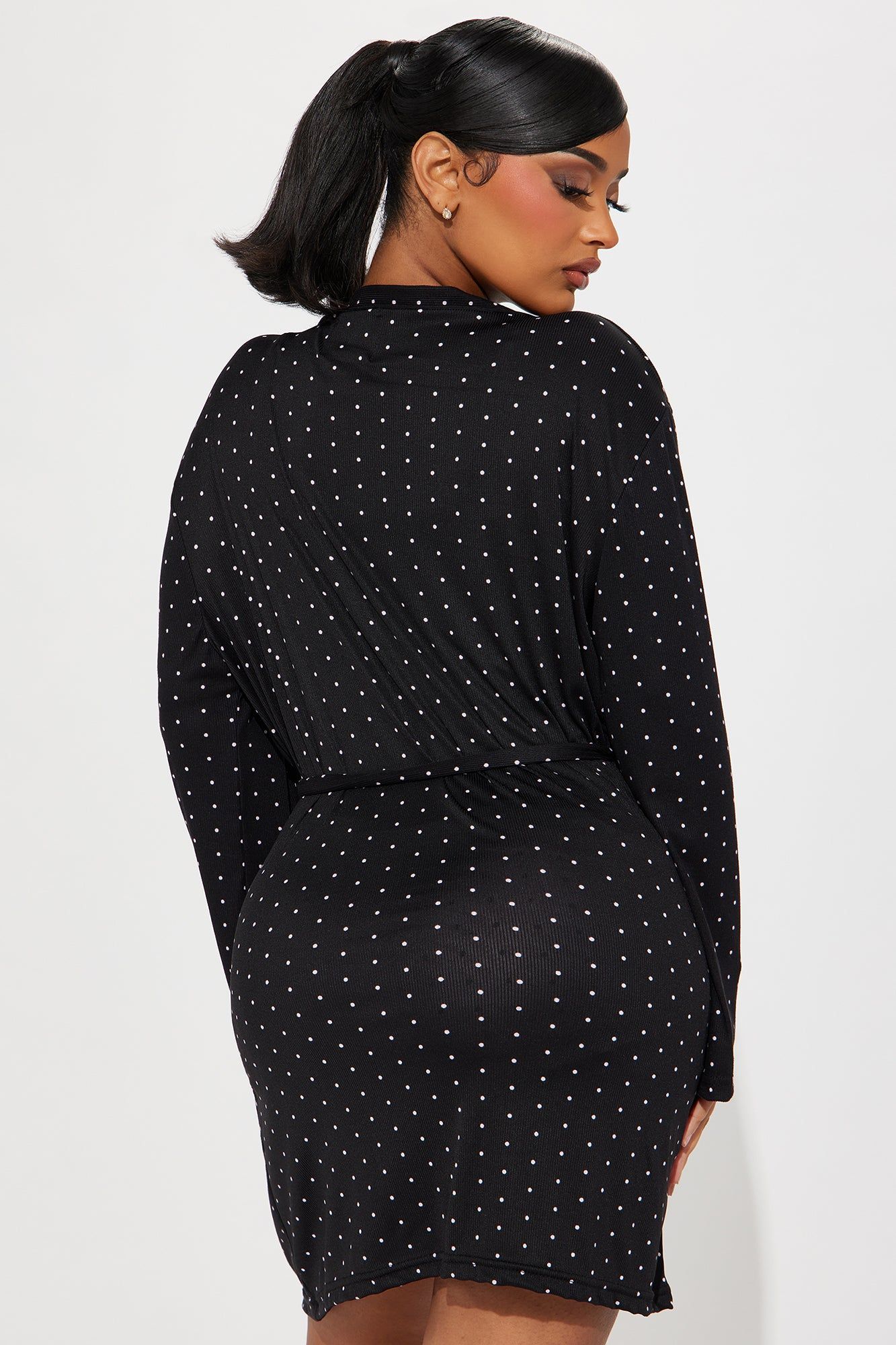 Sleep Tight PJ Robe Set - Black/combo sold by Fashion Nova product image thumbnail 3