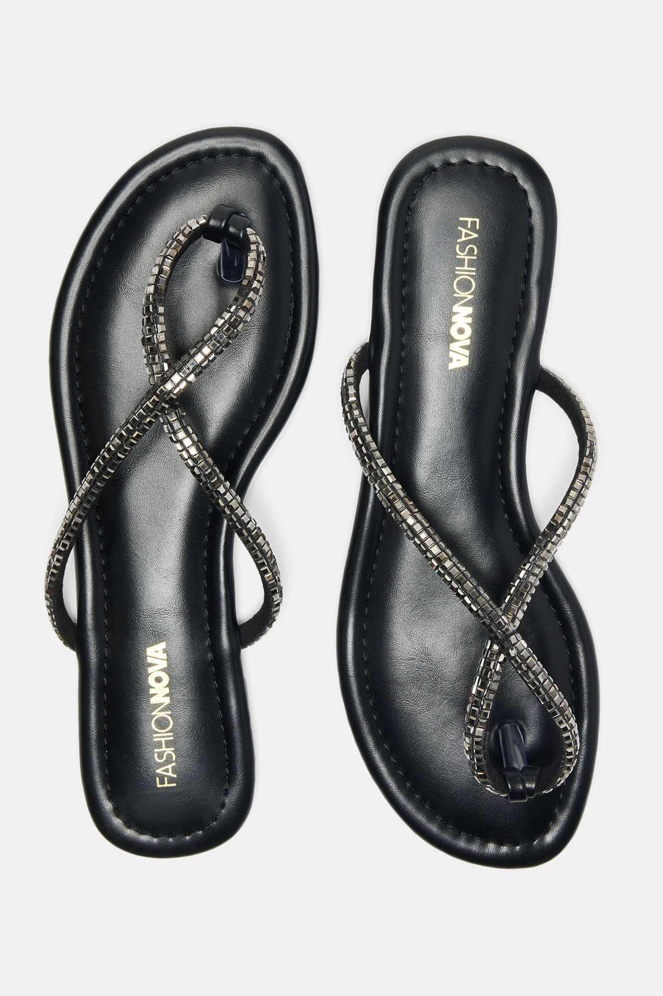 Chasing Summer Flip Flops - Black sold by Fashion Nova product image thumbnail 3