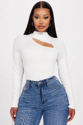 Claire Cut Out Top - Off White sold by Fashion Nova