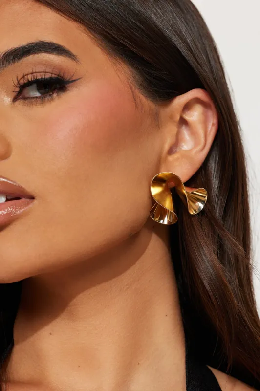 Into The Maze Earrings  - Gold sold by Fashion Nova