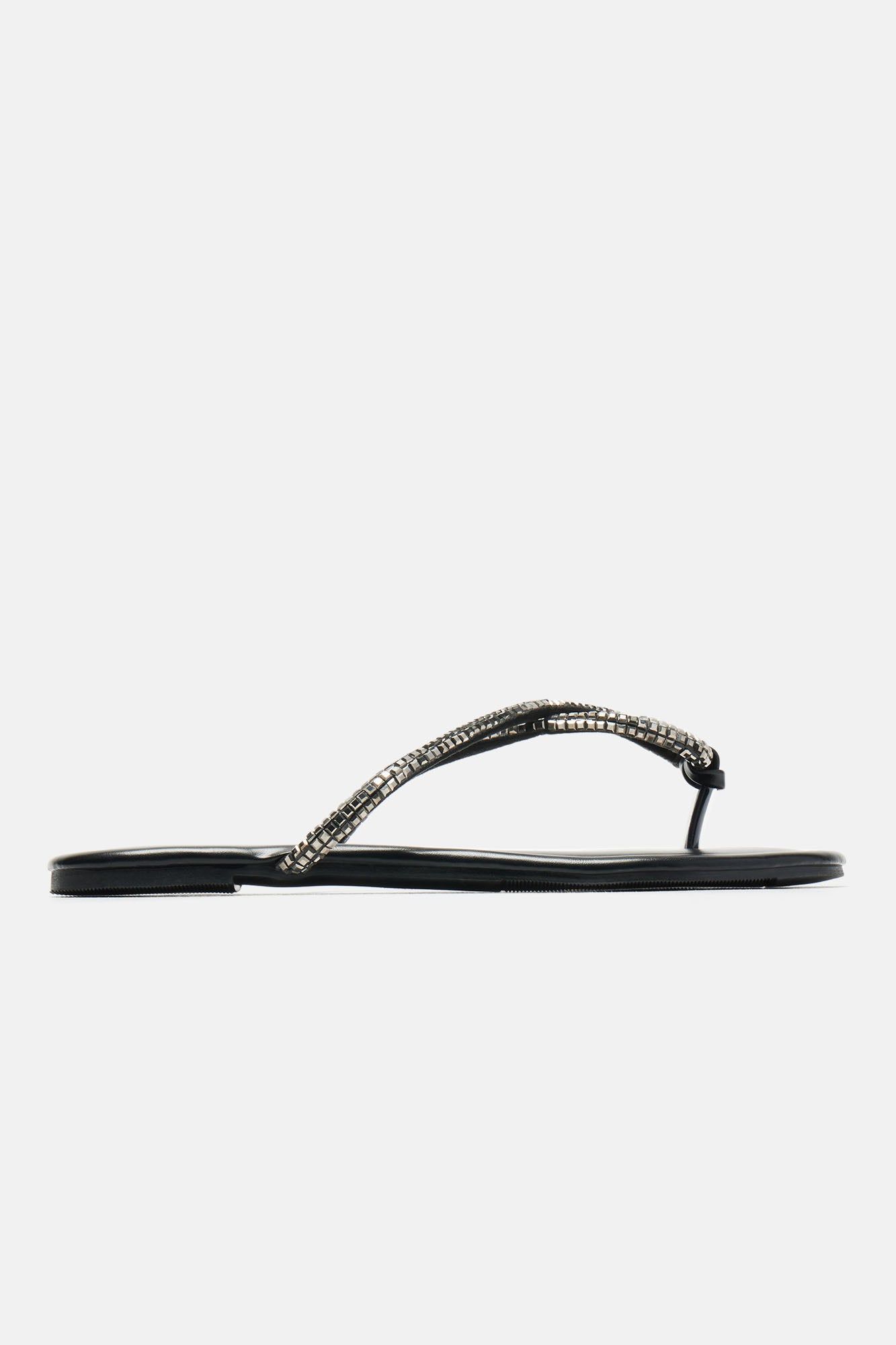 Chasing Summer Flip Flops - Black sold by Fashion Nova product image thumbnail 4