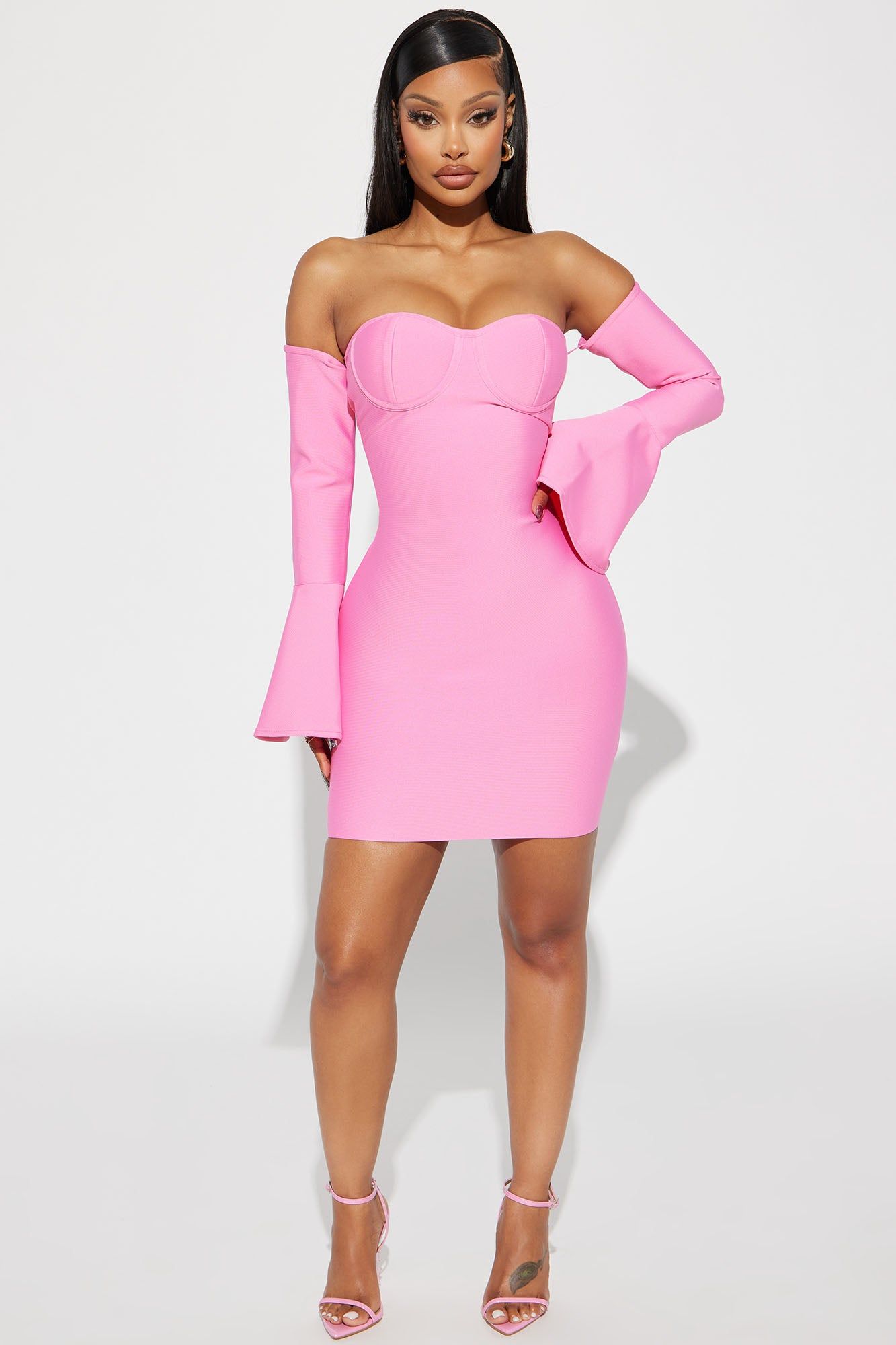 Andrea Bandage Mini Dress - Pink sold by Fashion Nova product image thumbnail 2