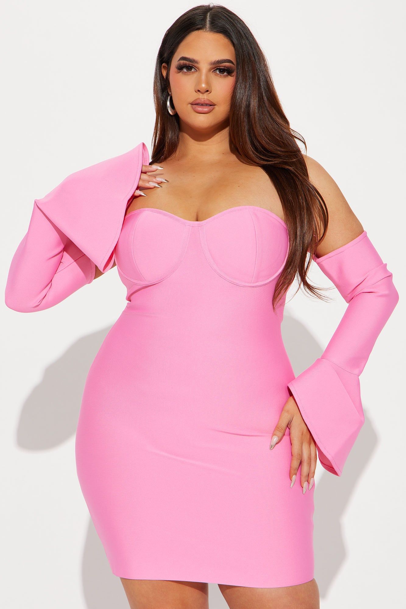 Andrea Bandage Mini Dress - Pink sold by Fashion Nova product image thumbnail 4