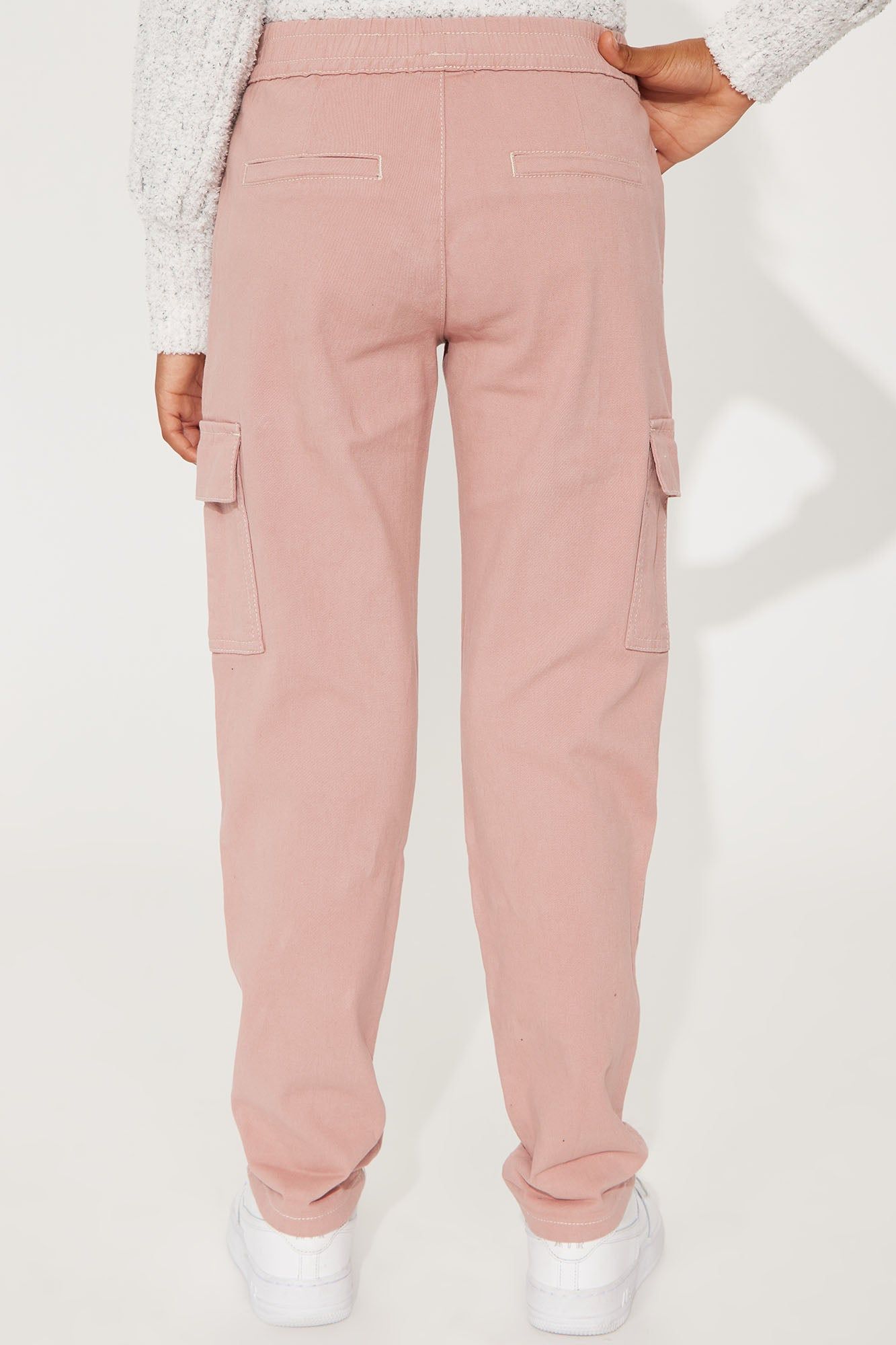 Mini Twill Roll Cuff Cargo Pants - Rose sold by Fashion Nova product image thumbnail 4