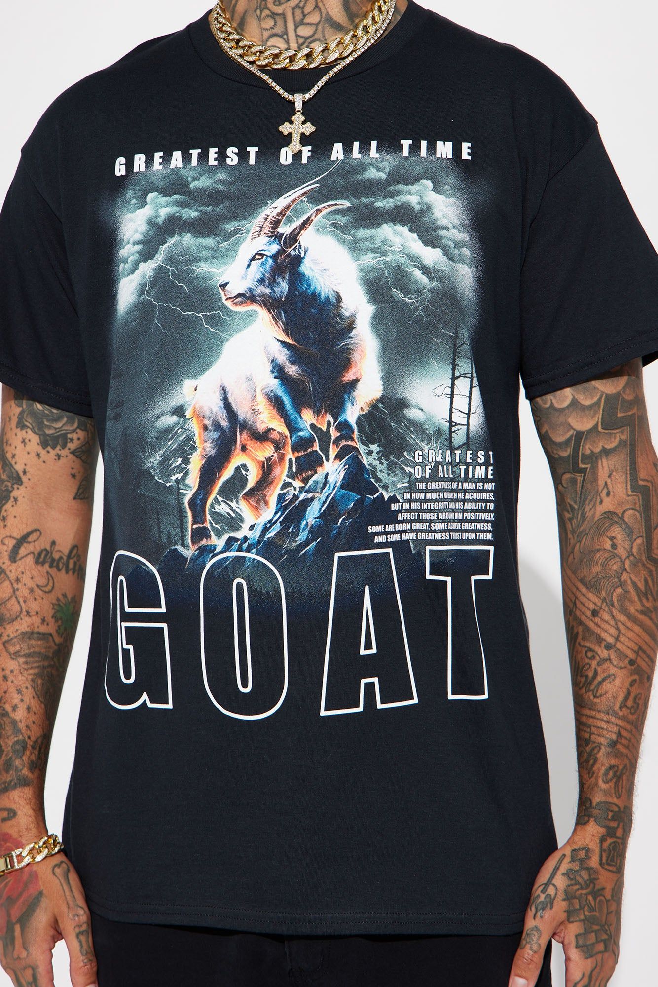 Goat Hill Short Sleeve Tee - Black sold by Fashion Nova product image thumbnail 4
