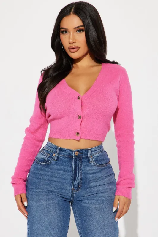 Albyn Cardigan Sweater - Pink sold by Fashion Nova