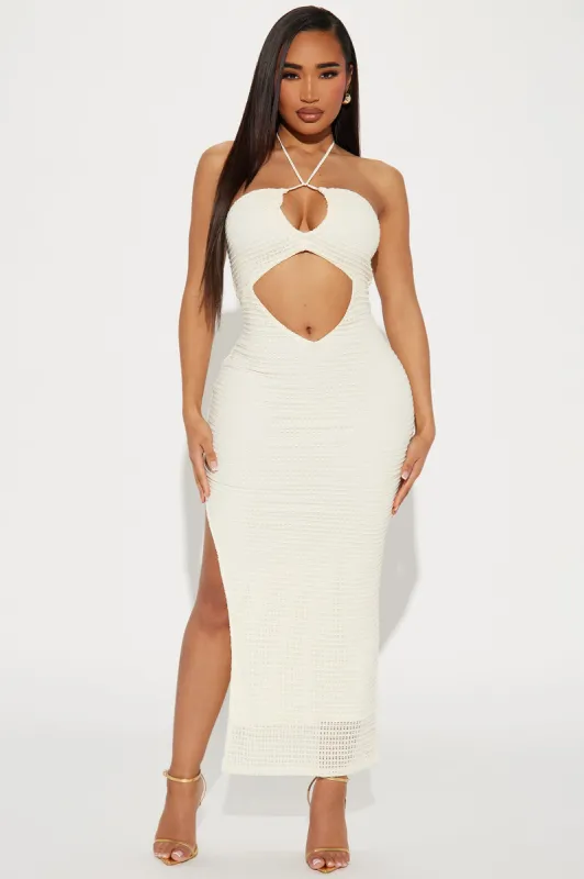 Sofie Crochet Maxi Dress - Cream sold by Fashion Nova