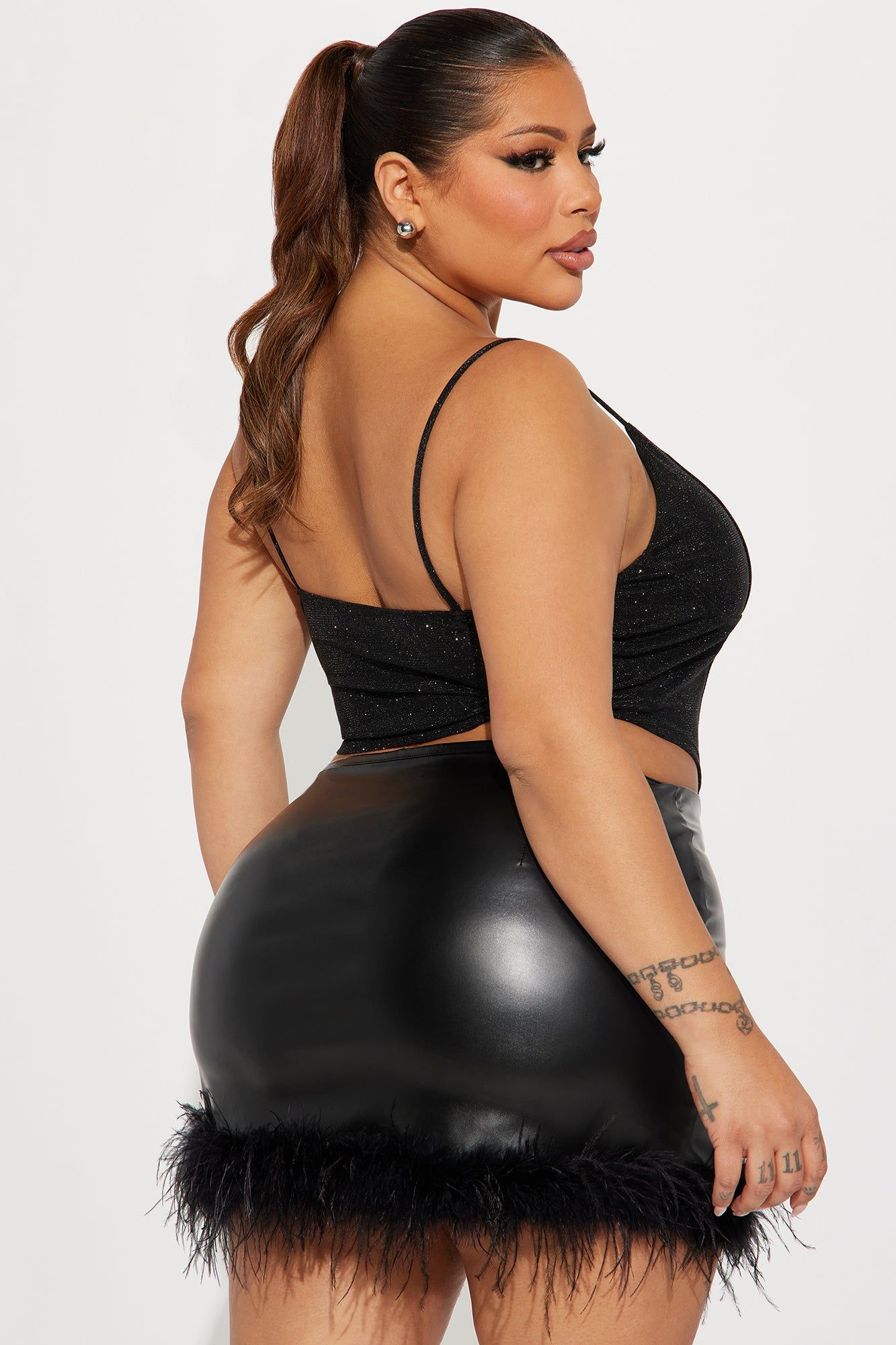 Party Never Stops Metallic Corset - Black sold by Fashion Nova product image thumbnail 6