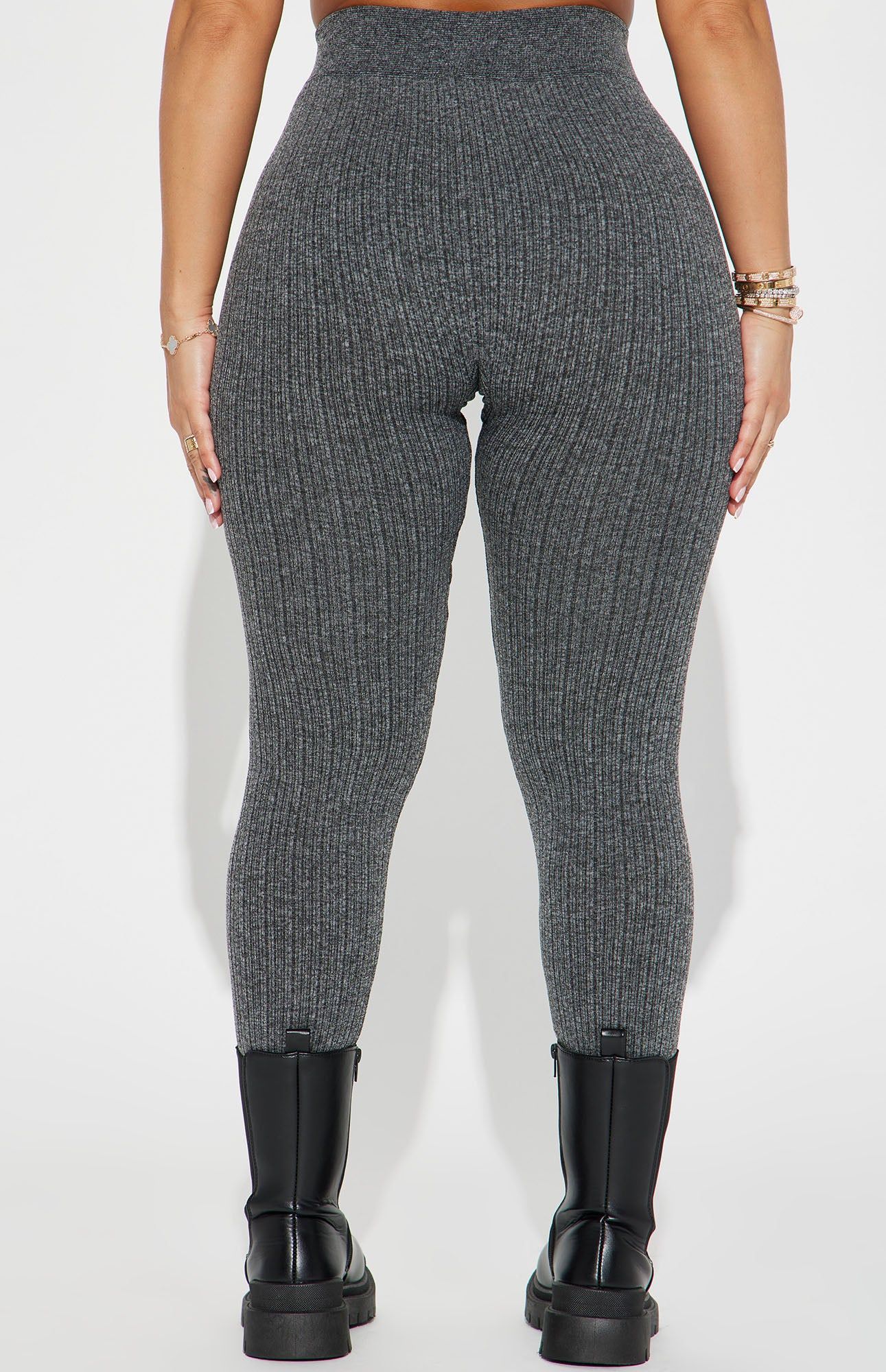 Stacy Seamless Cable Legging - Charcoal sold by Fashion Nova product image thumbnail 3