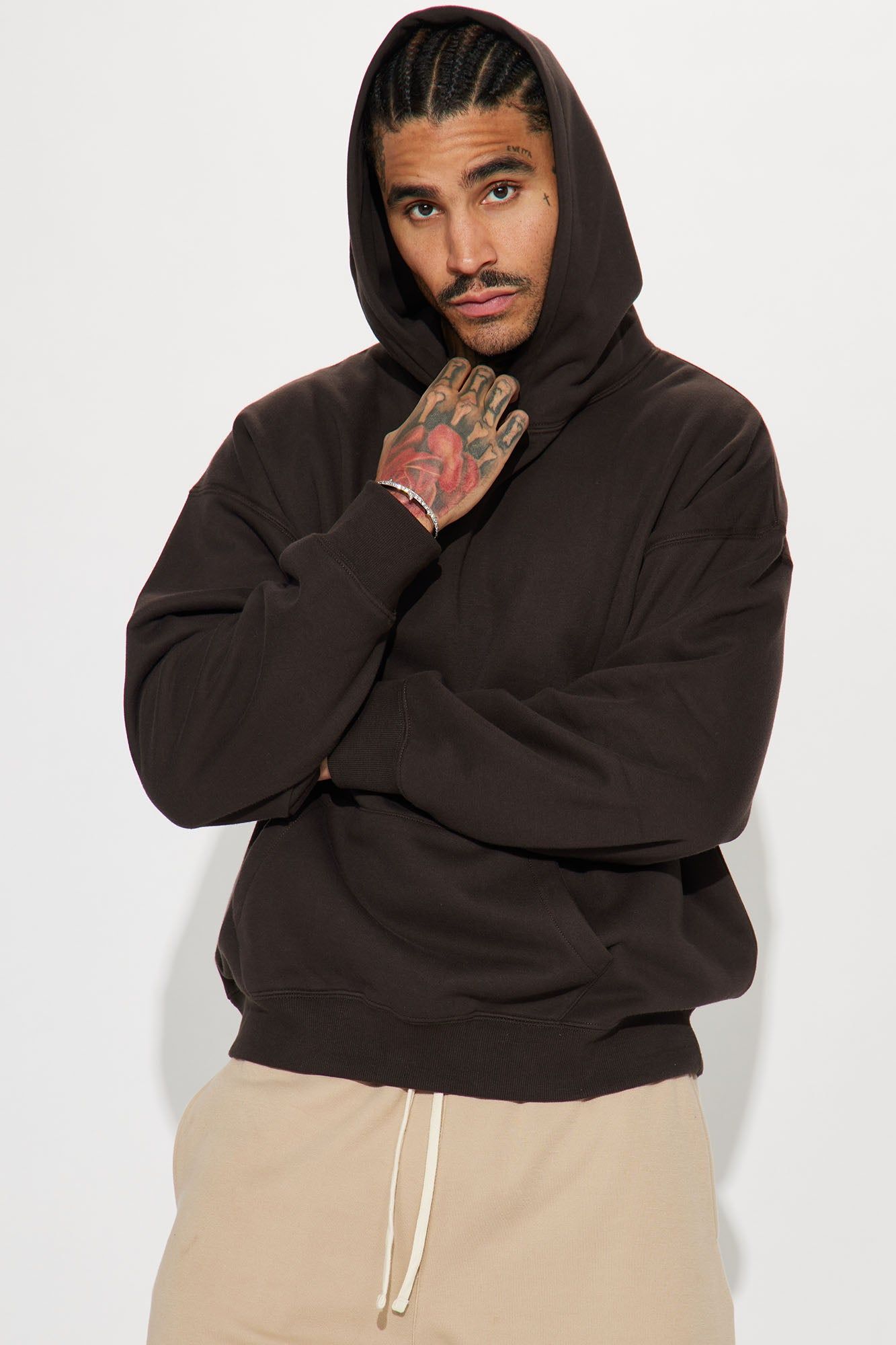 Tyson Oversized Heavyweight Hoodie - Black Wash sold by Fashion Nova