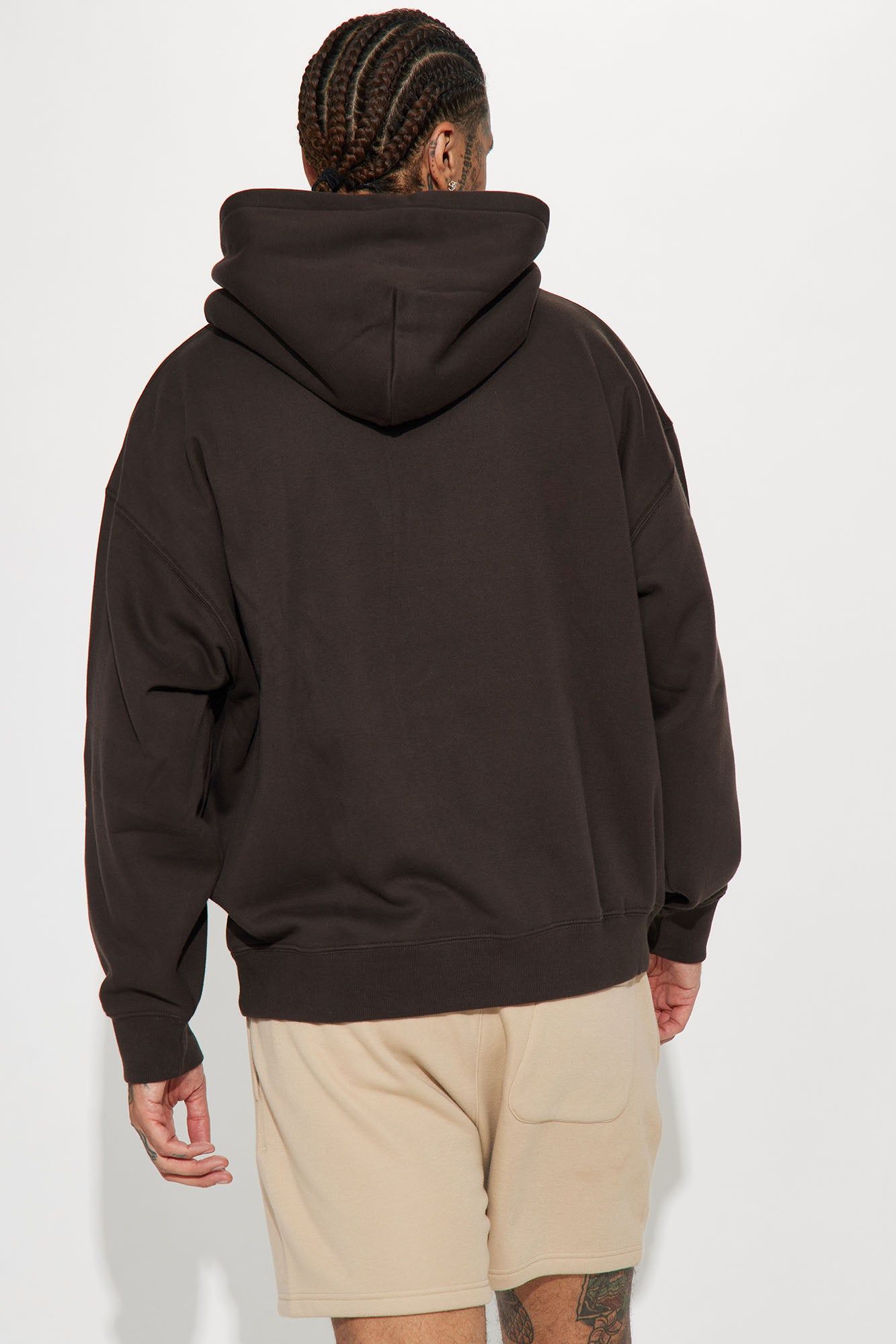 Tyson Oversized Heavyweight Hoodie - Black Wash sold by Fashion Nova product image thumbnail 3