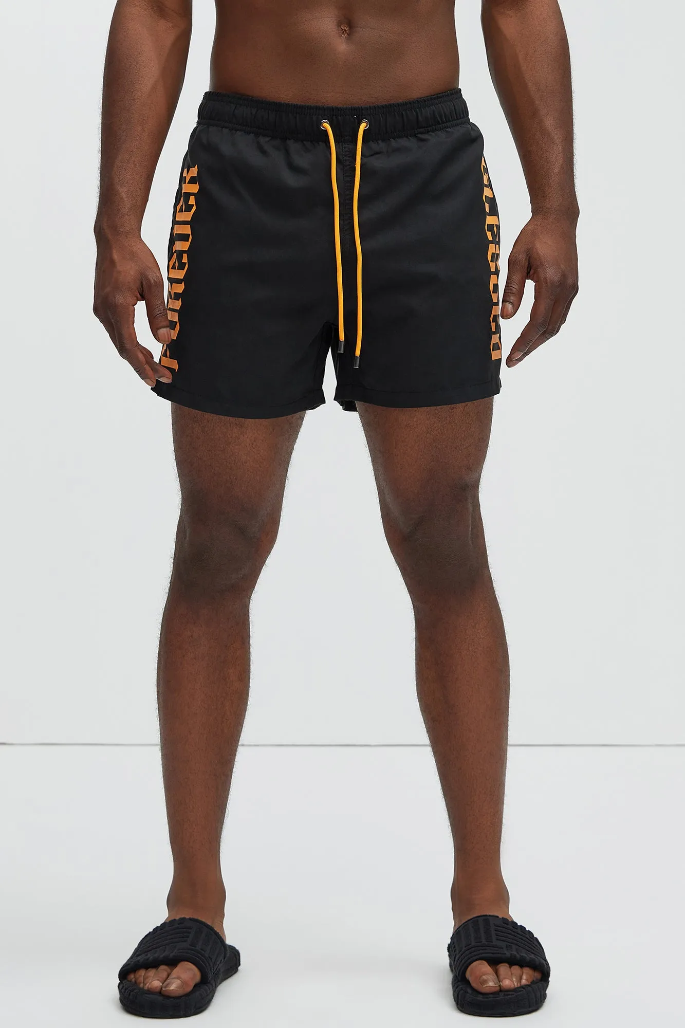 Blessed On Blessed Swim Trunk - Black sold by Fashion Nova