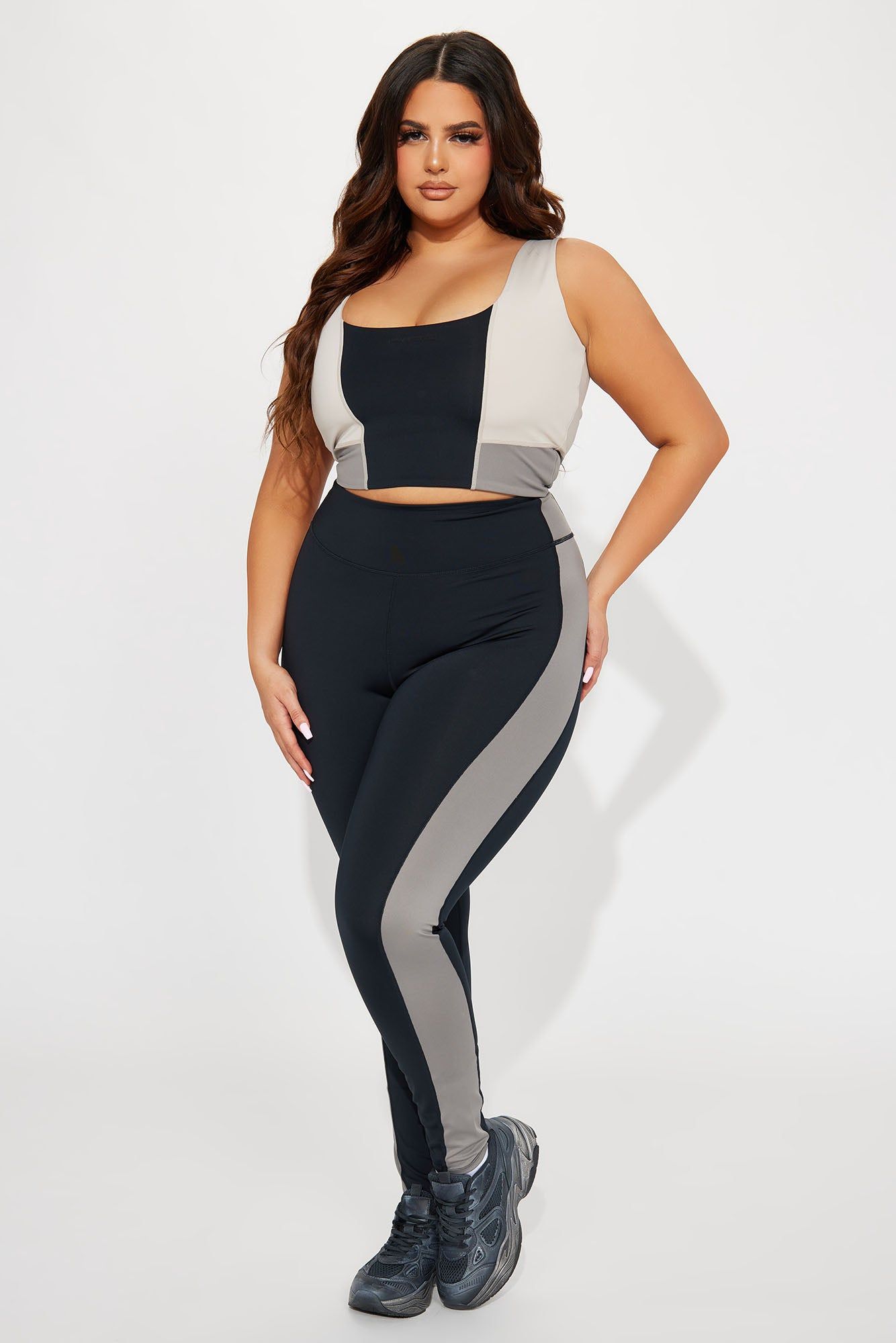 Chase Elevate Active Legging - Charcoal/combo sold by Fashion Nova product image thumbnail 5