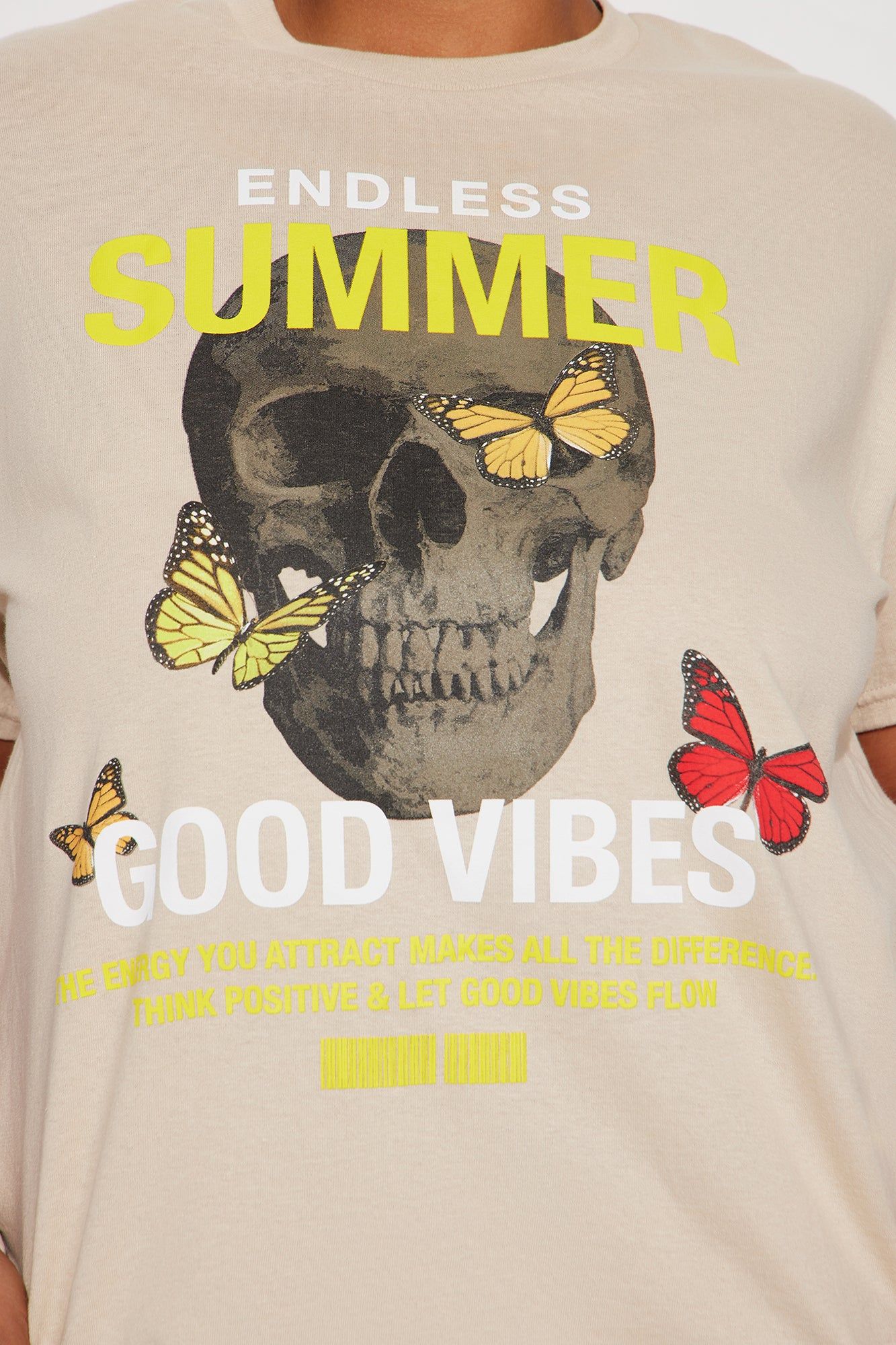 Endless Summer Skull Graphic Tshirt - Sand sold by Fashion Nova product image thumbnail 6