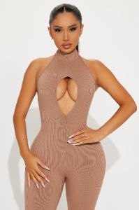 Jaylene Snatched Jumpsuit - Nude sold by Fashion Nova
