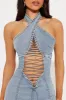 Kleo Denim Mini Dress - Denim sold by Fashion Nova