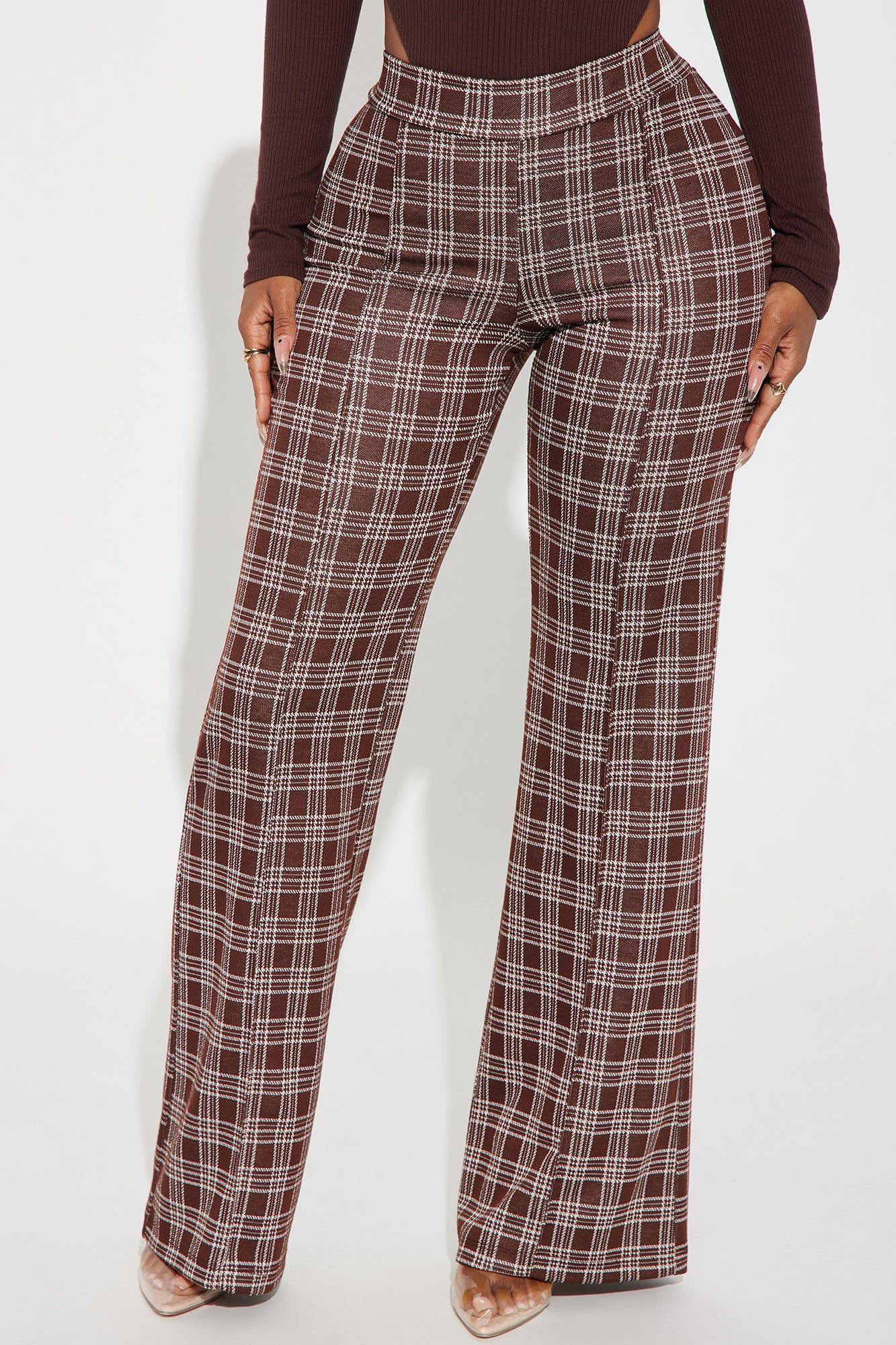 Janet Flare Pant - Chocolate/Combo sold by Fashion Nova product image thumbnail 2