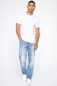 Jeremiah Athletic Jean - Medium Wash sold by Fashion Nova