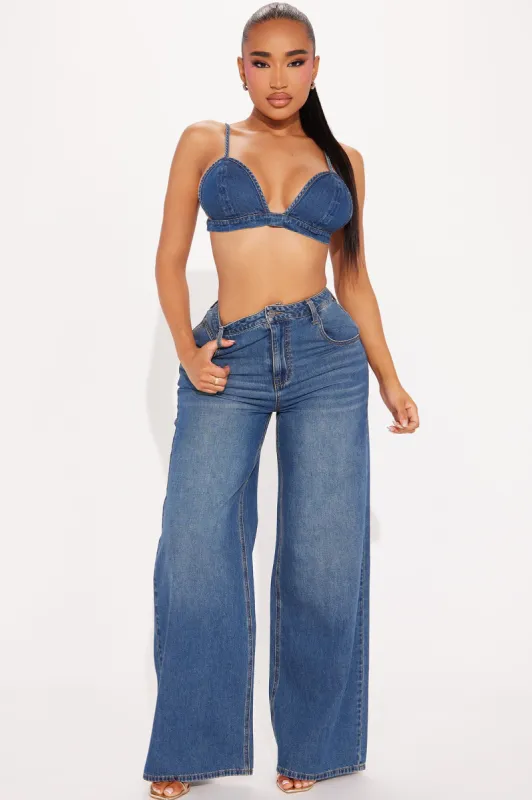 Aleena Denim Pant Set - Medium Wash sold by Fashion Nova