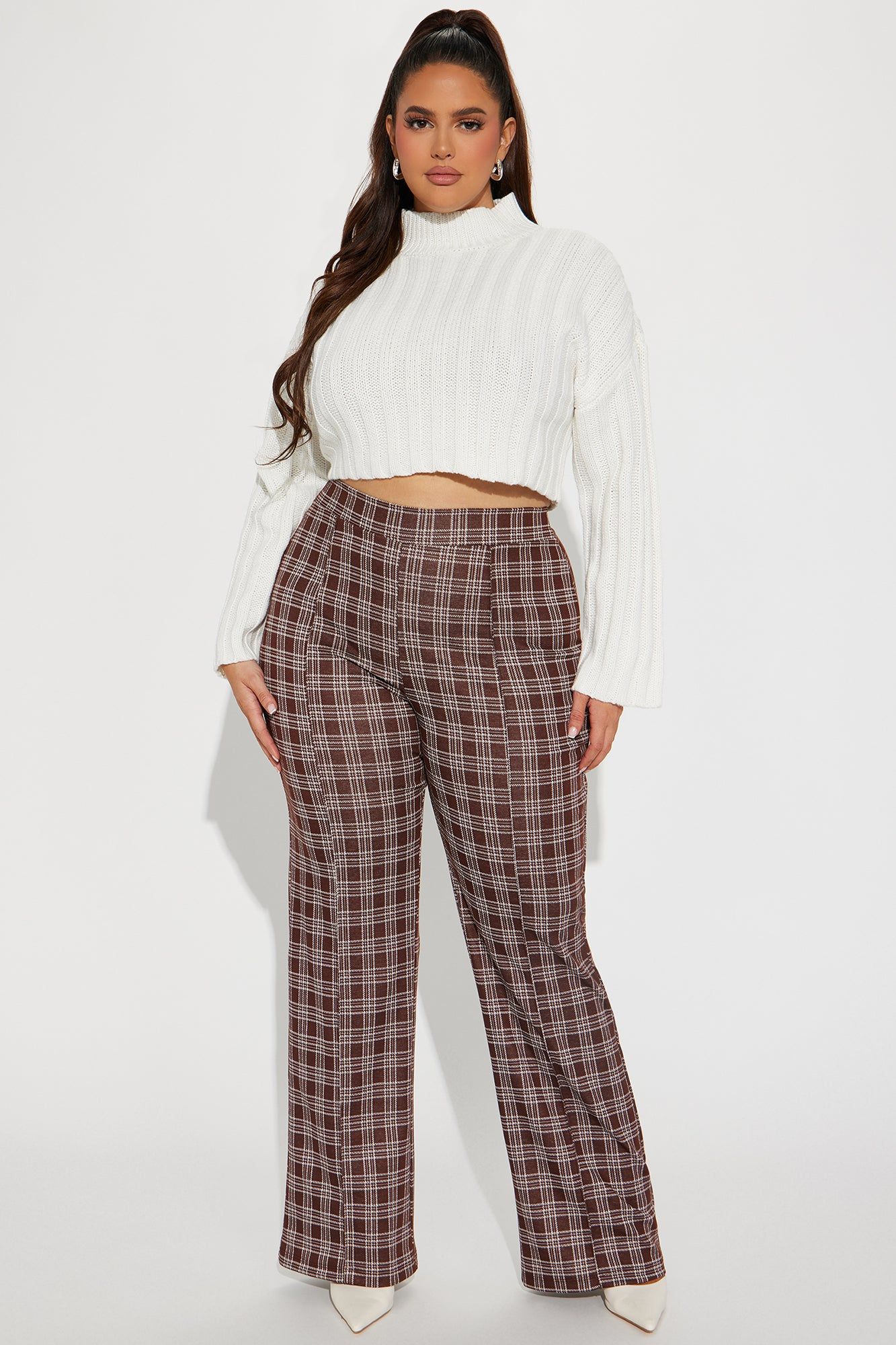 Janet Flare Pant - Chocolate/Combo sold by Fashion Nova product image thumbnail 4