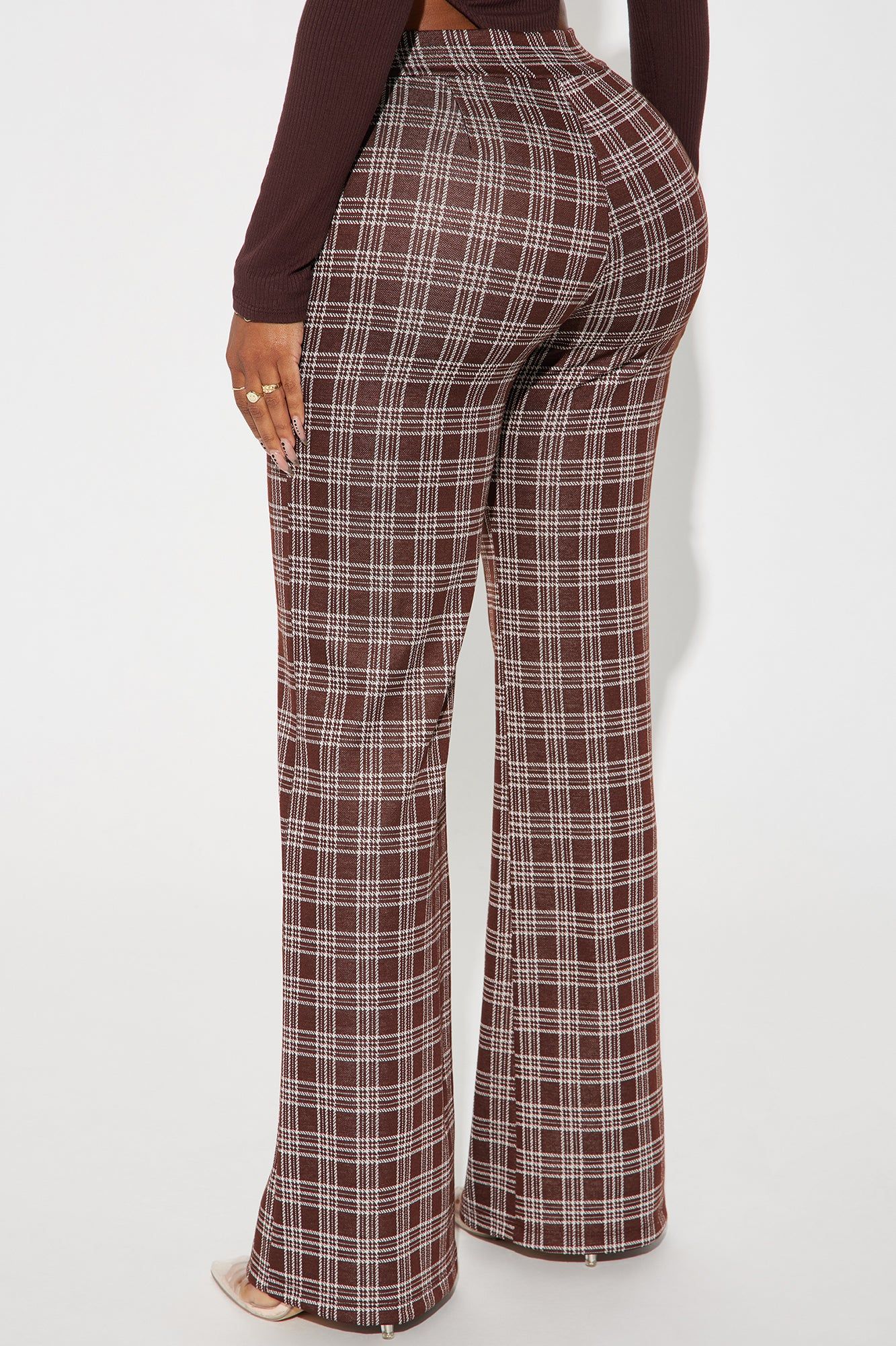 Janet Flare Pant - Chocolate/Combo sold by Fashion Nova product image thumbnail 3
