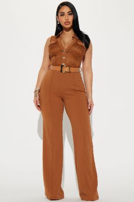 Darcy Jumpsuit - Rust sold by Fashion Nova
