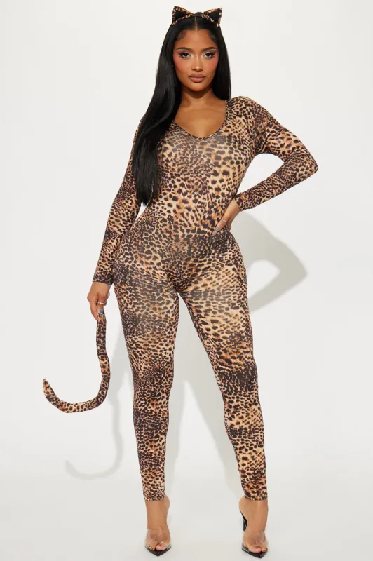 Wild Cat Cutie 3 Piece Costume Set - Leopard sold by Fashion Nova