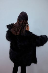 Bring It Back Faux Fur Coat - Black sold by Fashion Nova