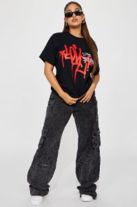 Definition of Love Short Sleeve Tee - Black sold by Fashion Nova